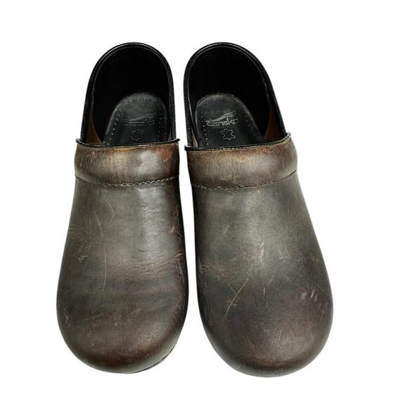 Dansko Professional Antique Oiled Brown Leather Clog Size 9.5 - Picture 11 of 12